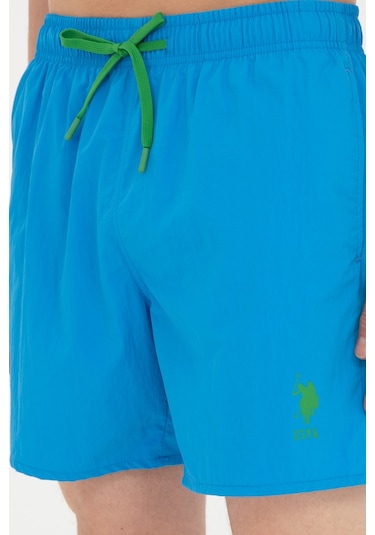 U.s. Polo Assn. Erkek Saks Deniz Şortu 50282927-vr045 Sax