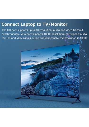 Skycity Type-c 4'lü Hub: Hdmı 4k, Vga 1080p, Usb3.0 5gbps Ve 100w Pd, Alüminyum Gövde