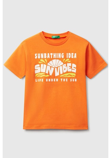 Benetton Erkek Çocuk Tişört Bordo