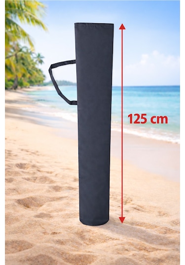 Form Outdoor Plaj Şemsiyesi + Şemsiye Kazığı + Taşıma Çantası Hediyeli Krem