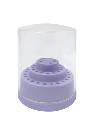 48 Delik Diş Frezi Kutusu Matkap Yerleştirme Kutusu Diş Hekimi Araçları Matkap Kutusu Dezenfeksiyon Tutucu Diş Hekimliği Depolama Diş Hekimi Malzemesi Mor