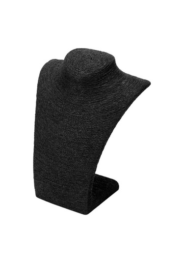 Trendooze Üst Takı Standı Siyah Siyah Manken L Kolye Kolye Göğüs Ekranı Düzey 23x26cm Ev