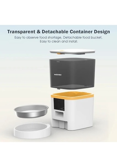 Haustier Qq003-v2 Akıllı Kedi/köpek Otomatik Mama Kabı