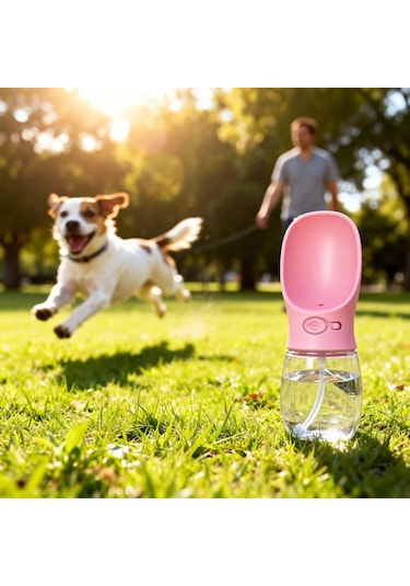 Runaway Taşınabilir Köpek Su Matarası - Sızdırmaz 350 Ml