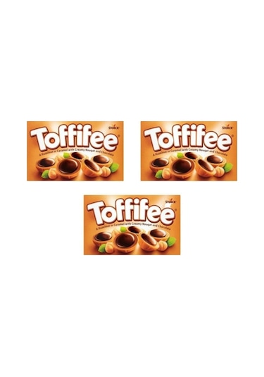 Toffifee Fındıklı Karamelli Çikolata 125 Gr 3 Adet