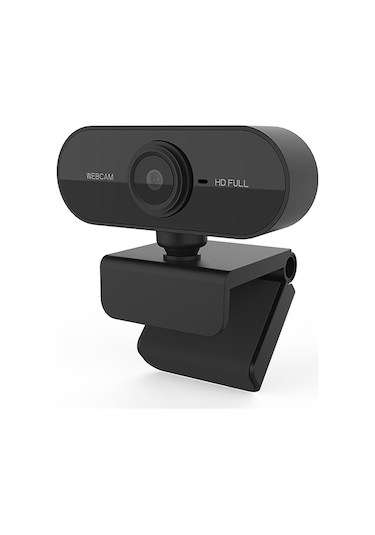 Ranyeek Siyah 1080p Usb 2.0 Webcam, Mikrofonlu, 1.3m Kablolu, Klips Montaj, Plug&play - Video Konferans, Ders, Canlı Yayın İçin