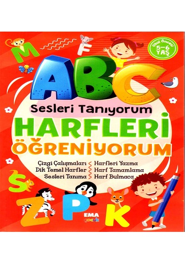Harfleri Öğreniyorum Sesleri Tanıyorum Okul Öncesi Eğitim Kitap