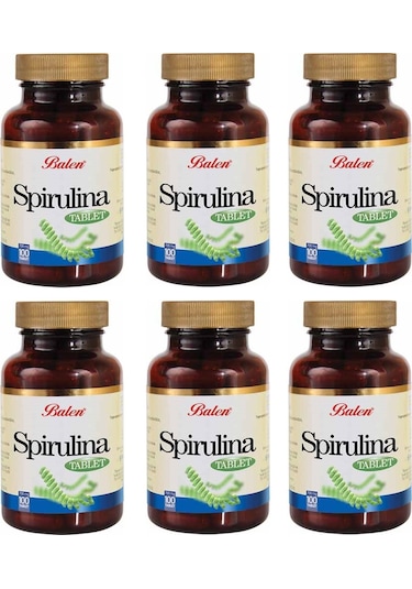 Balen Spirulina Tablet (Yosun Hapı) 740 MG 100 Tablet 6 Adet