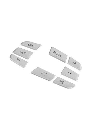 Reedark Bmw 1/2/3/4/5/7 Serisi X1 X3 X5 F10 F20 İçin Direksiyon Tuş Kaplama, Gümüş Renk, 8 Parça, Alüminyum Alyaş, Basit Kurulum,  Uyum Diğer
