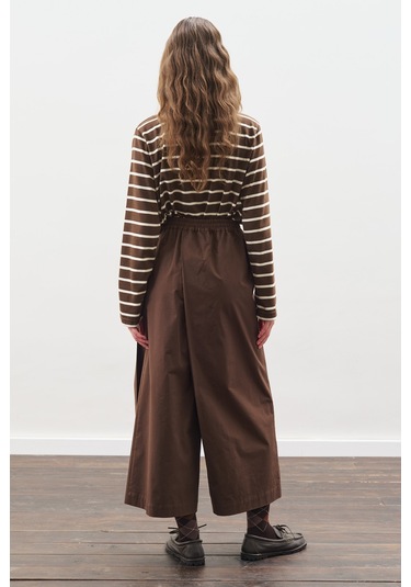 Etek Görünümlü Pantolon Kahverengi Kahverengi