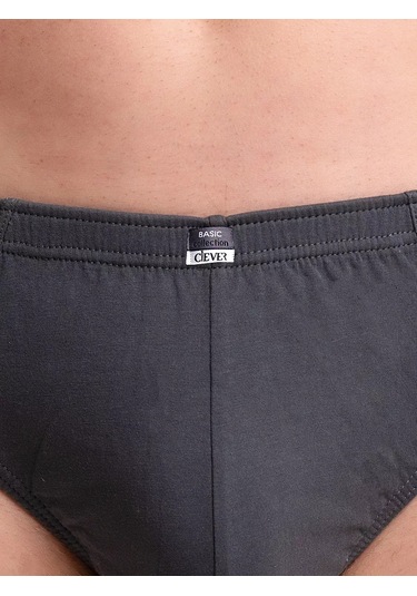 Clever Wear Pamuklu Slip Külot 13464335 Koyu Gri
