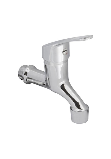 Gms Mix Kısa Aç-Kapa Musluk Bahçe Tuvalet Lavabo Sr236 Gri