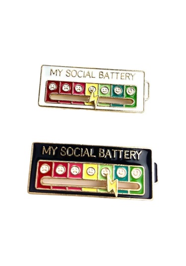 Lemestar Duygu Durumu Gösterici, Kaydırılabilir Tasarım, Sosyal Etkileşim İçin Kreatif Pim, Enerji Göstergesi, Siyah Renk Çok Renkli