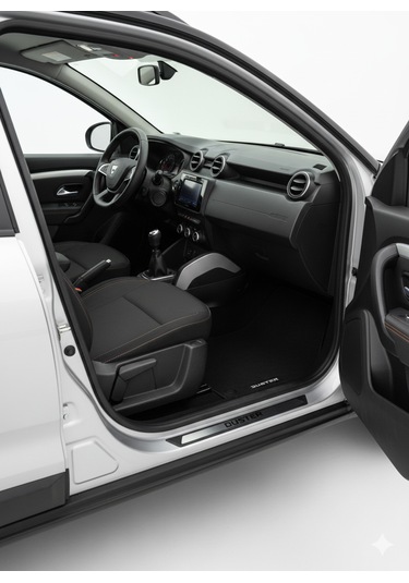 Dacia Duster 2 Krom Kapı Eşik Koruması Sport 2018 Üzeri 4 Parça