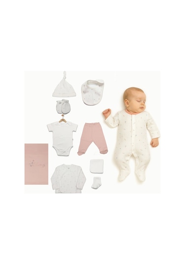 Bistyle Bloom White 10'lu Hastane Çıkışı 11112 Ekru Gül Kurusu Ekru Çok Renkli Kurusu