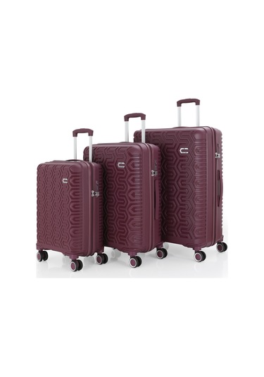 Mçs Üçlü Polipropilen Valiz Seti V377 S23sy1000058-set 210 Mürdüm