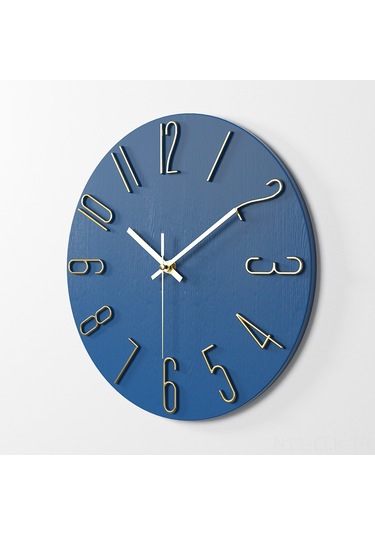 Xindoker 12 İnç 30cm Pembe Gül Altın Harfli Duvar Saati - Ev Dekoru İçin Modern Tasarım, Kolay Kullanım, Dayanıklı Malzeme Haki