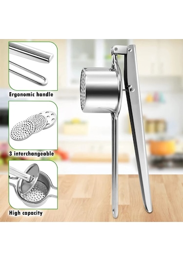 Paslanmaz Çelik Patates Sıkacağı Manuel Patates Ezici Meyve