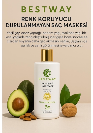 Bestway Renk Koruyucu Durulanmayan Saç Maskesi
