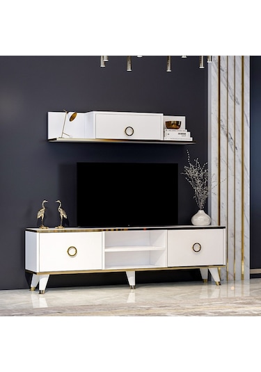 Beyaz Sophia Tv Ünitesi Beyaz