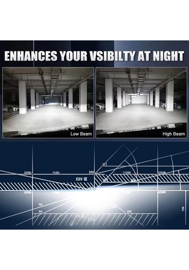 Cordial H11 95000lm Süper Parlak Led Canbus H8 H9 H16 H7 H18 9005 9006 9012 Araba Far Ampulleri