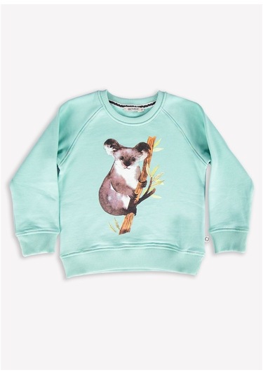 Organik Erkek Çocuk Sweat - Mint Mint Yeşili