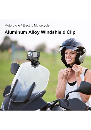 Puluz Motosiklet Ön Cam Aksiyon Kamera Montaj Klipsi