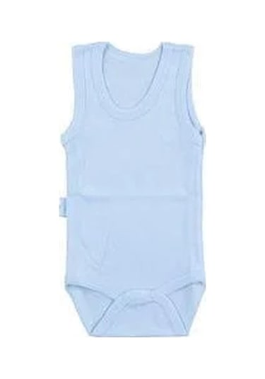 Sebi Bebe Bebek Pamuklu Alttan Çıtçıtlı Askılı Bady-11299 Mavi