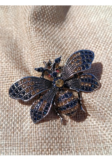 Villovatik Zarif Retro Kelebek Broş 222820620 Mavi