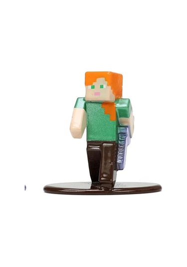 Minecraft Nano Tekli Metal Figür Alex Iron Sword