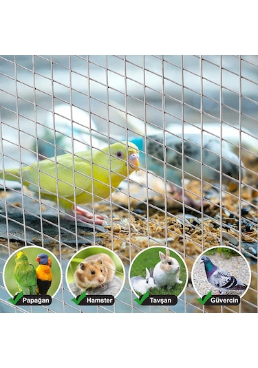 Vixpet Galvanizli Kafes Teli - Kümes Teli - Ufo Isıtıcı Teli Boy 40 CM