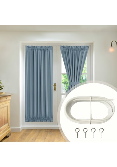 Ruicoo Beyaz Pvc Kapaklı Çelik Tel Perde/resim Asma Seti - 3m Uzunluk, 4 Kanca, Ev/parti Dekorasyonu, Kolay Kurulum