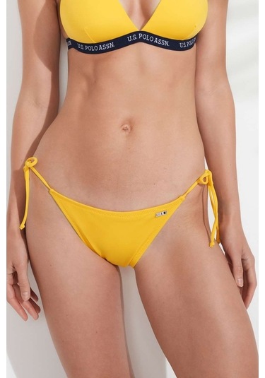 U.S. Polo Assn. Kadın Sarı İpli Bikini Alt 21508