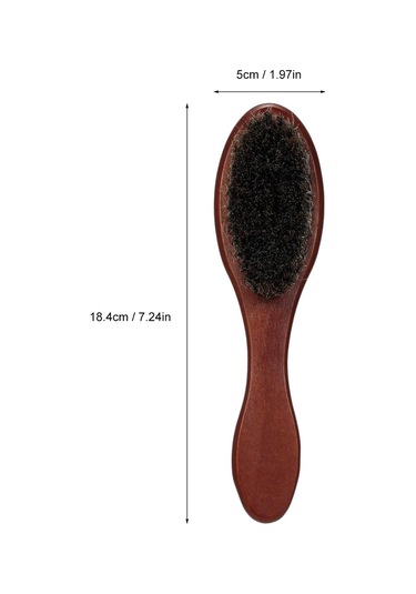 Moveevo Sakal Tarağı Sakal Fırçası Domuz Kılı Sakal Fırçası Taşınabilir Uzun Saplı 2