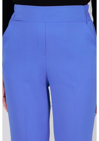 Sevitli İspanyol Paça Pantolon-mavi-3724-mavi Mavi