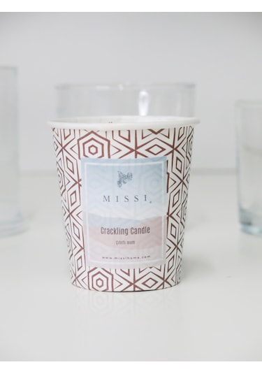 MİSSİ CRACKLING PALO SANTO VEGAN REFİL MUM 130 GR (ÇITIRTILI)