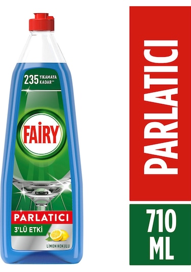 Fairy 3’lü Etki Bulaşık Makinesi Parlatıcısı, Sıvı, Limon Kokulu,