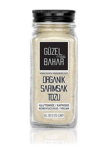 Güzel Gıda Organik Sarımsak Tozu 65 gr