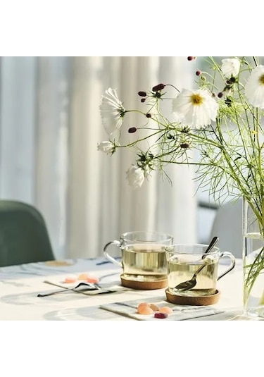 Sumuhome 365+ Mantar Bardak Altlığı 10 Cm 2 Adet Kahverengi