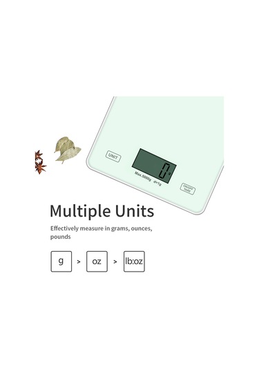 Gıda Ölçeği Dijital Mutfak Ölçeği 1g/0.01oz Hassas Dereceli Ağırlık Gram Ons Temperli Cam