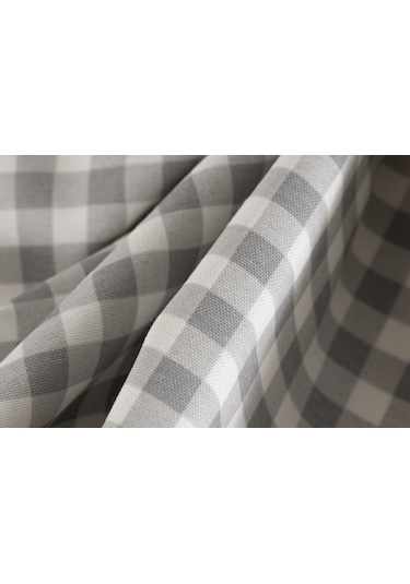 Ekose Masa Örtüsü Gri