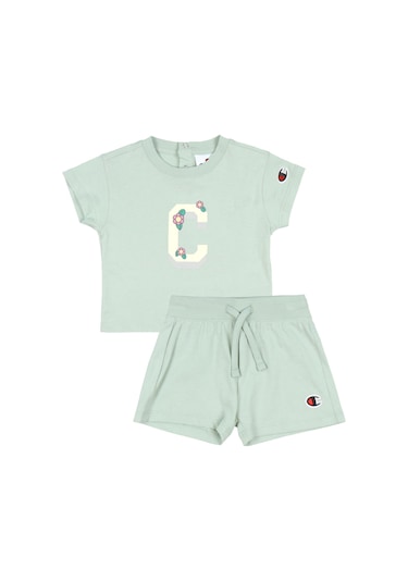 Champıon Bebek Şort T-shırt Takım 405117-gs129 Yeşil