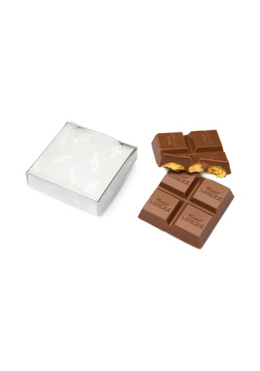 Melodi Gümüş Nota Antep Fıstıklı Çikolata 500 G