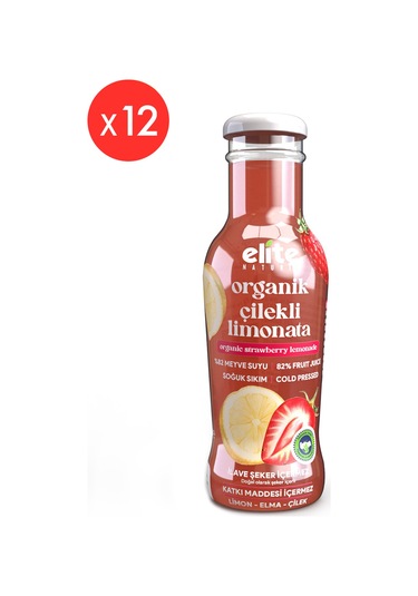 12'li Organik Çilekli Limonata 250 Ml