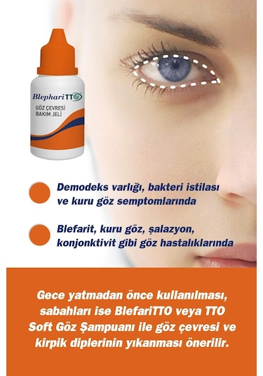 Blephari-tto Göz Çevresi Bakım Jeli 20ml Panthenol // Hydrolyzed // Triethanolamine