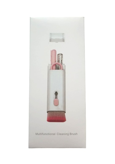 Temizlik 7 İn1 Seti Yumuşak Kıllı Fırça Kalem Aleti, Klavye Ve Ekran Kazıyıcısı, Toz Giderici 1 Set Beyaz