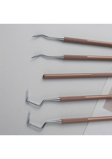 Willowhaven Şampanya 3lü Diş Temizleme Seti - Diş Arası Fırçası Dil Temizleyici Ve Masaj Aleti