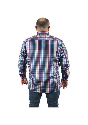 Starbattal Büyük Beden Erkek Piqquare Gömlek 23360 YESIL