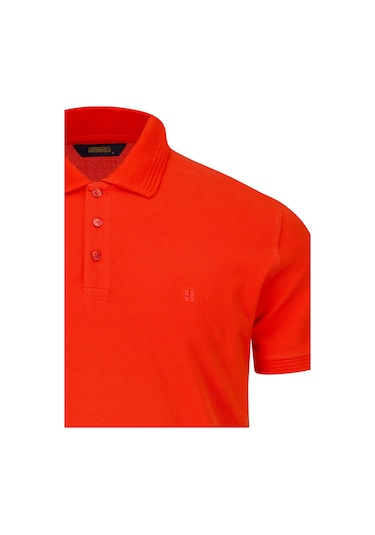 Hatemoğlu Nar Çiçeği Regular Fit Polo Yaka 100% Pamuk Tişört