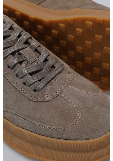 Lufian Adam Erkek Deri Sneaker Ayakkabı Bej Bej 112230207100550 Bej